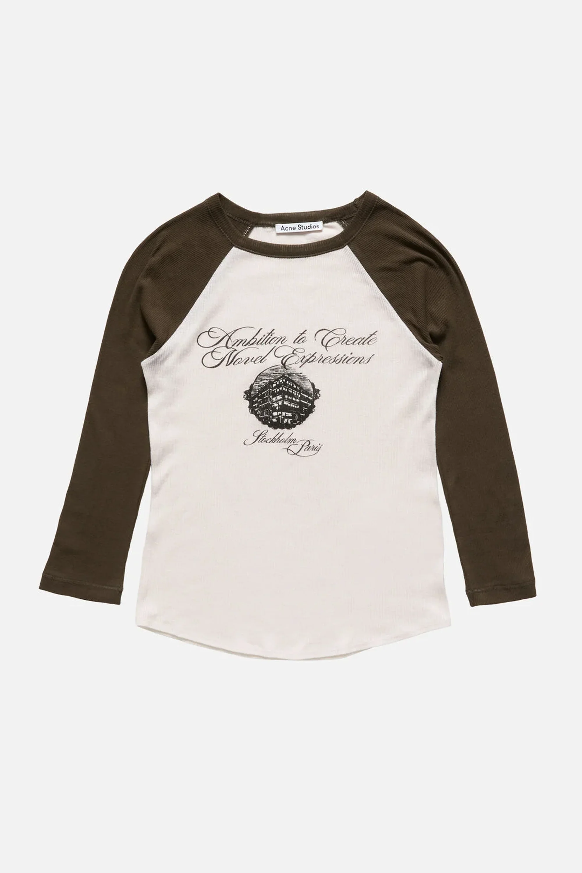 Jersey T-Shirt With Logo Beige/Brown
