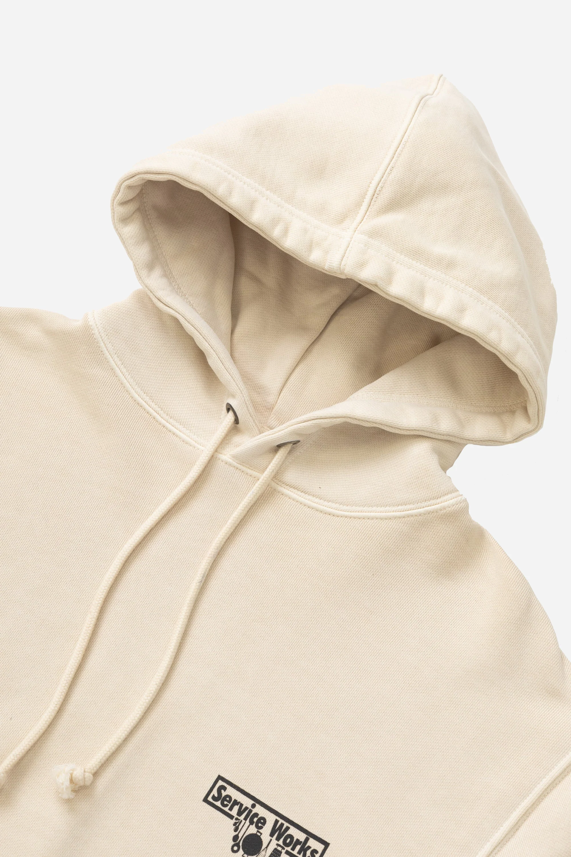 Loopback Hoodie Natural - Image 2