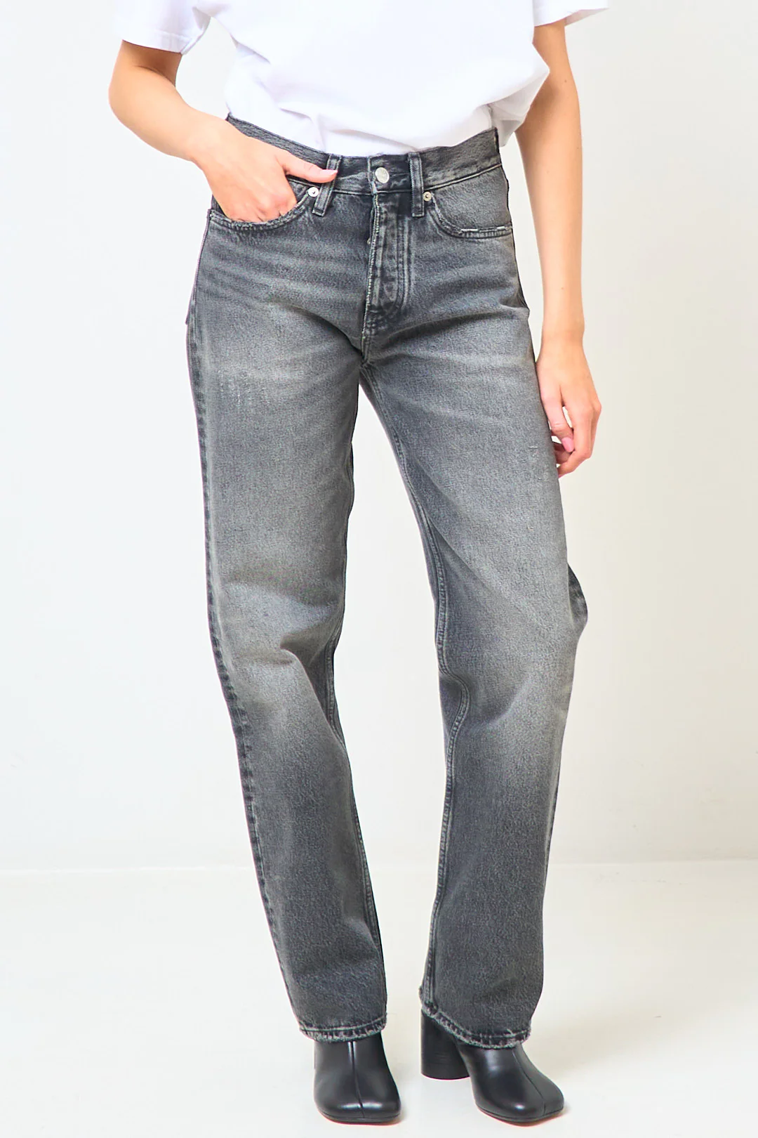 Loose Jeans New Black Worn