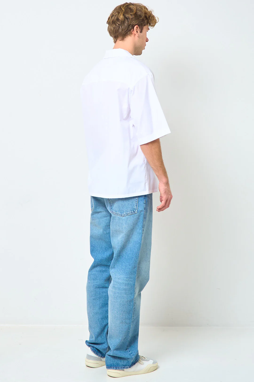 Logo Shirt Organic Poplin Lily White - Image 5