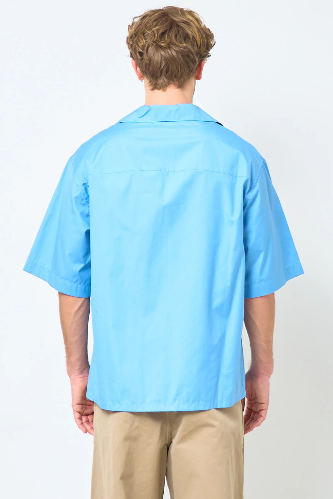 Logo Shirt Organic Poplin Sky - Image 4