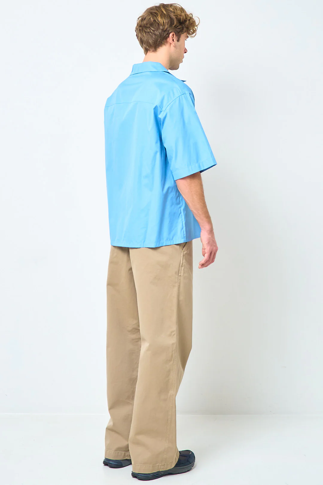 Logo Shirt Organic Poplin Sky - Image 7