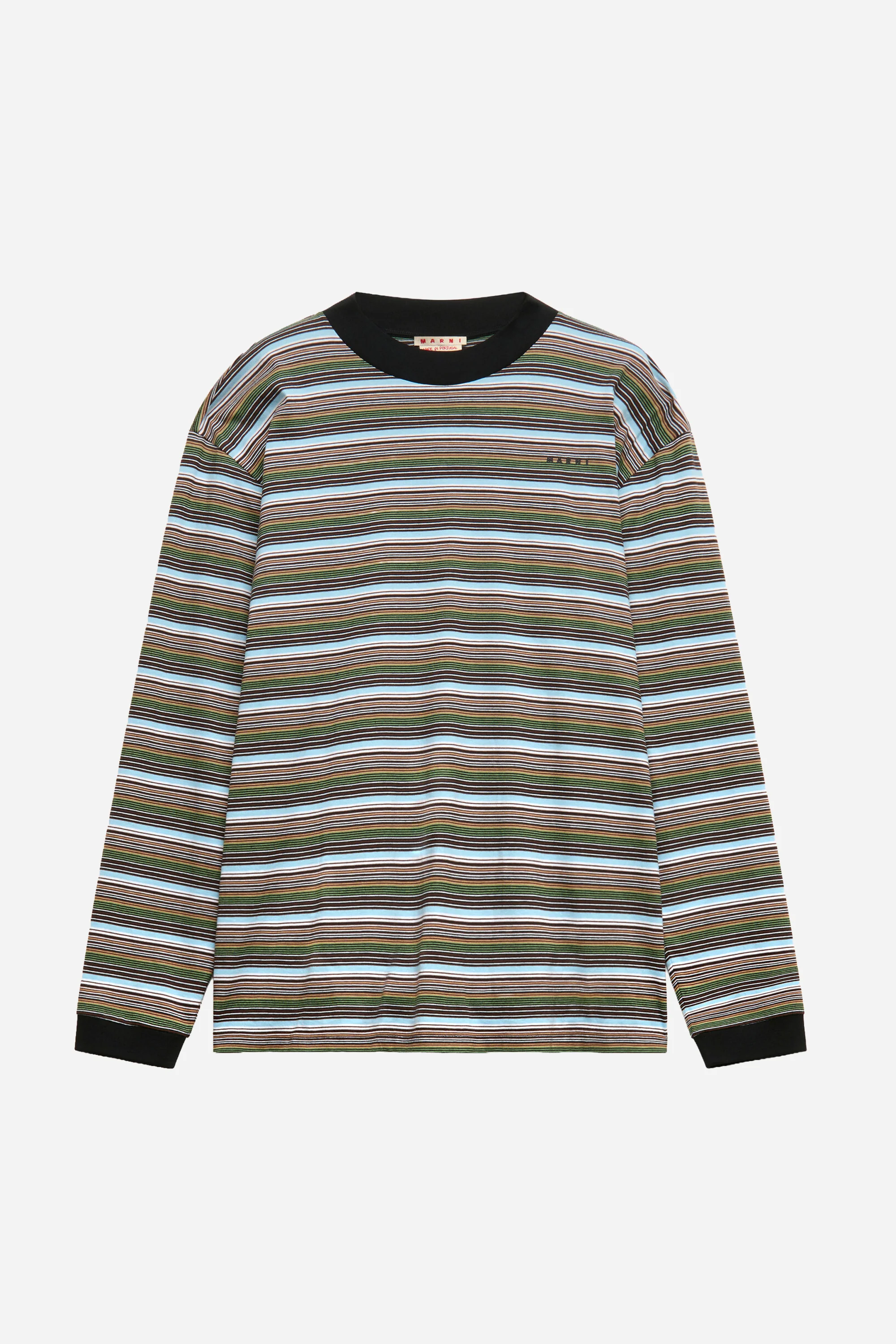 Multicolour Striped Long-Sleeved T-shirt