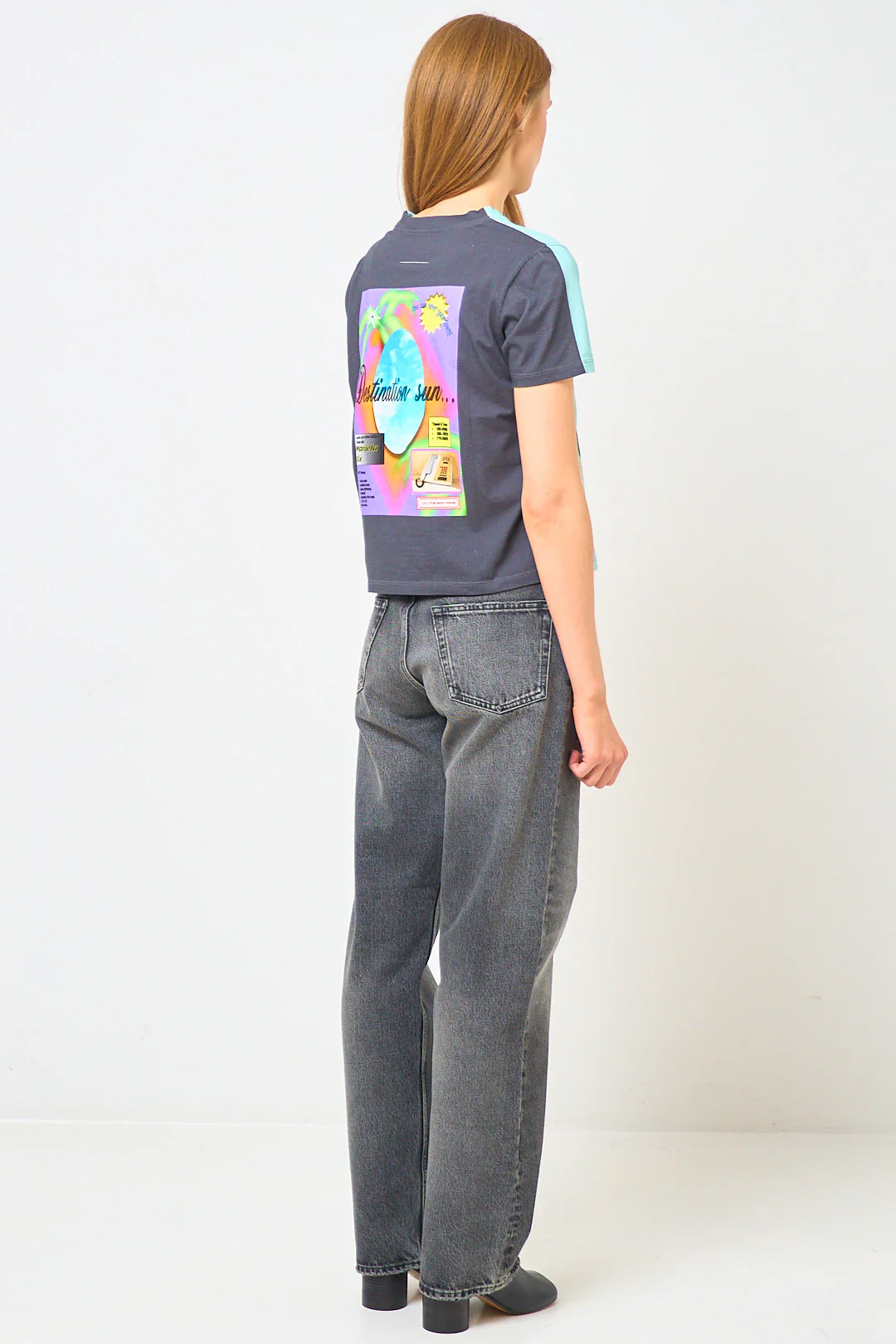 MM6 Telephone T-shirt Turquoise - Image 5