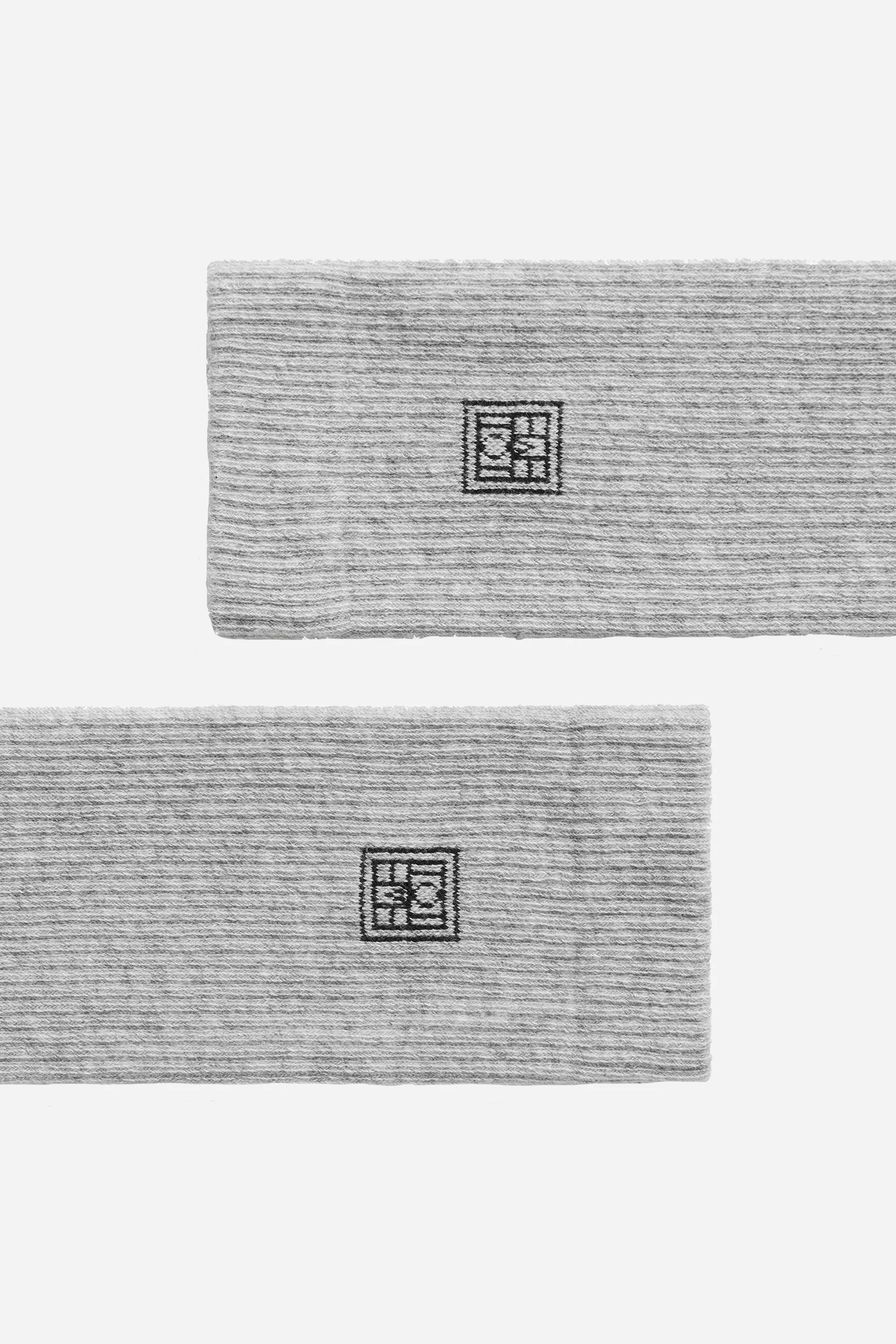 Monogram Socks Light Grey - Image 3