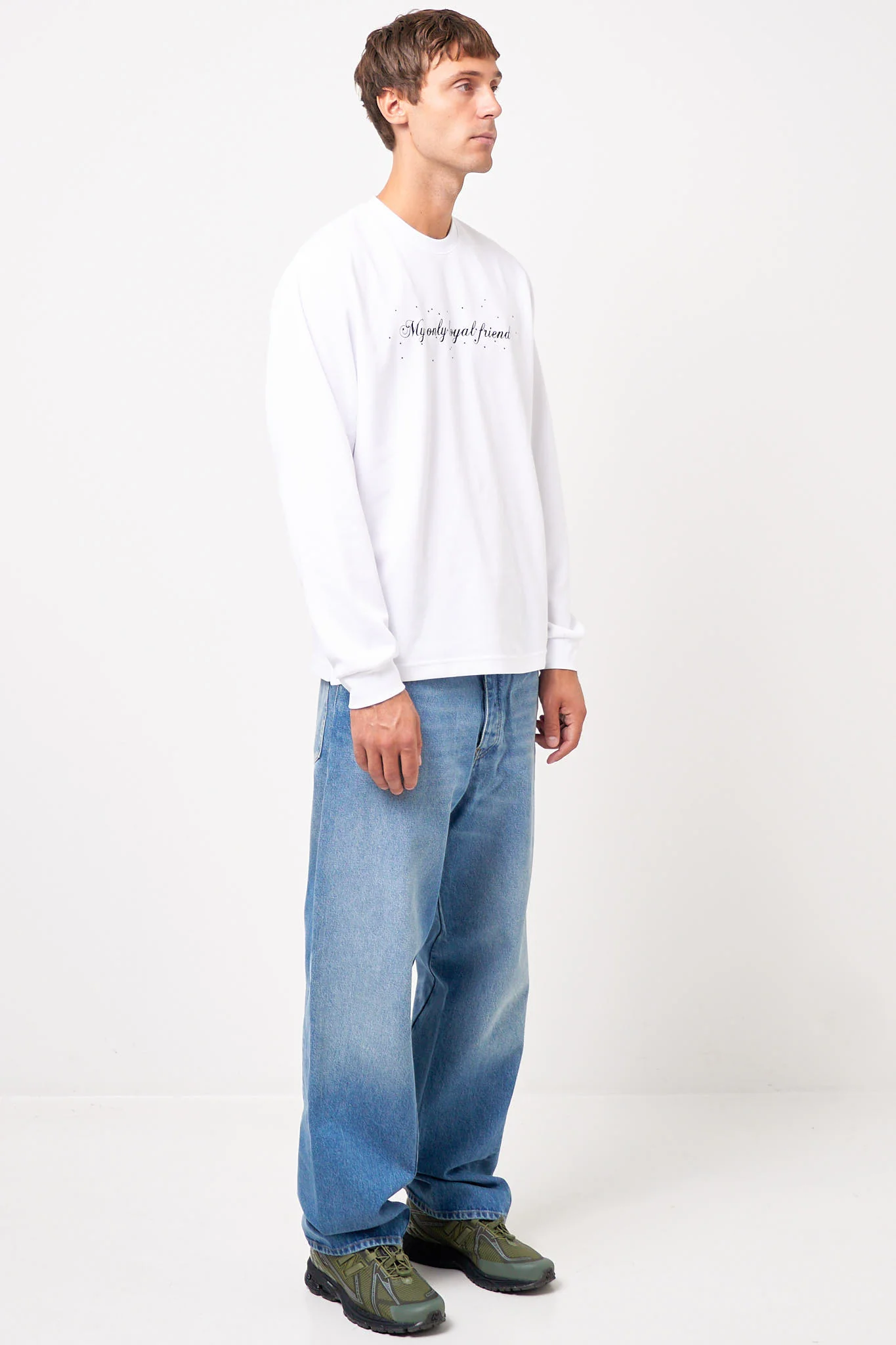 My Only Loyal Friend L/S T-Shirt White - Image 4