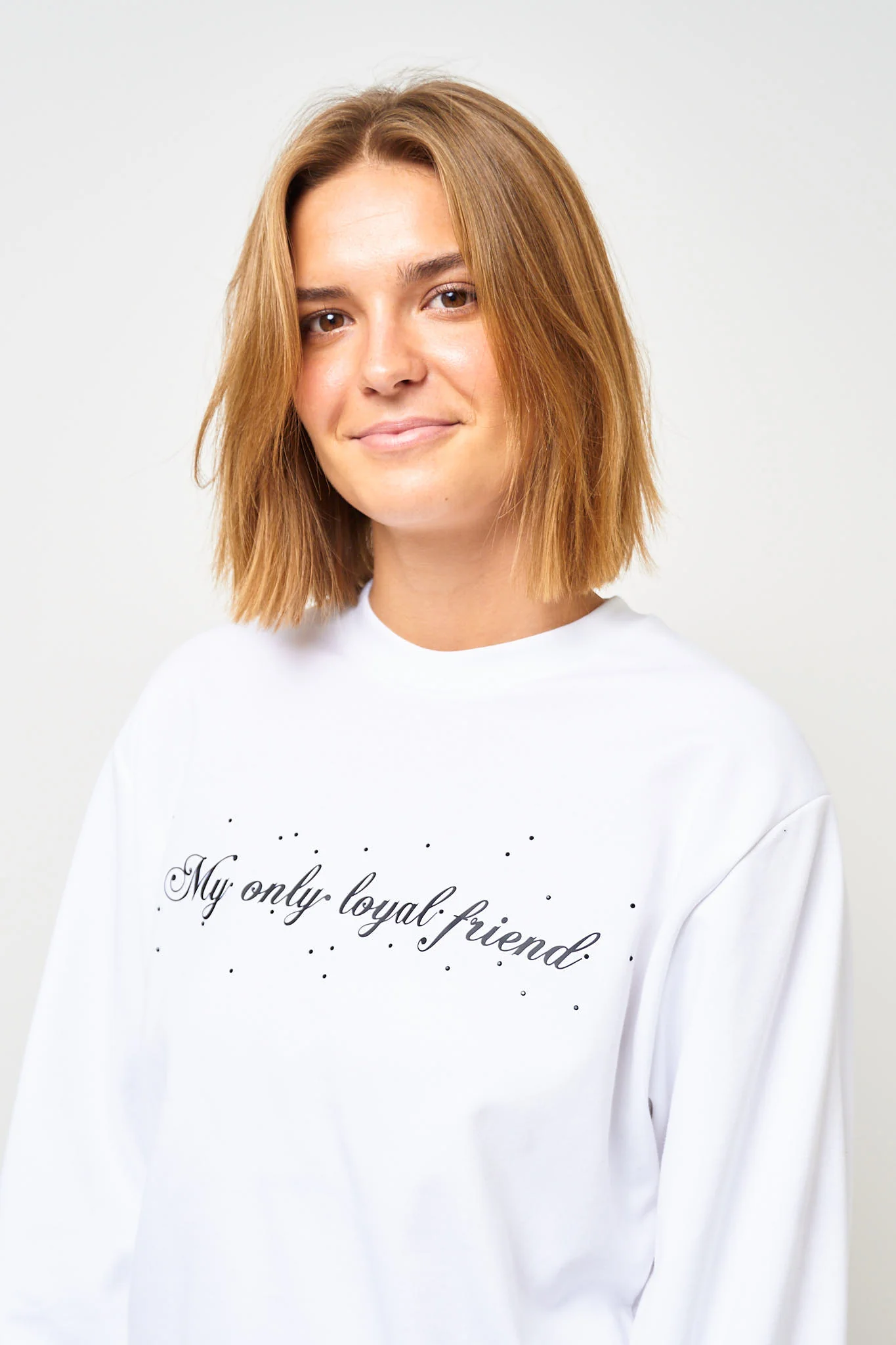 My Only Loyal Friend L/S T-Shirt White - Image 9