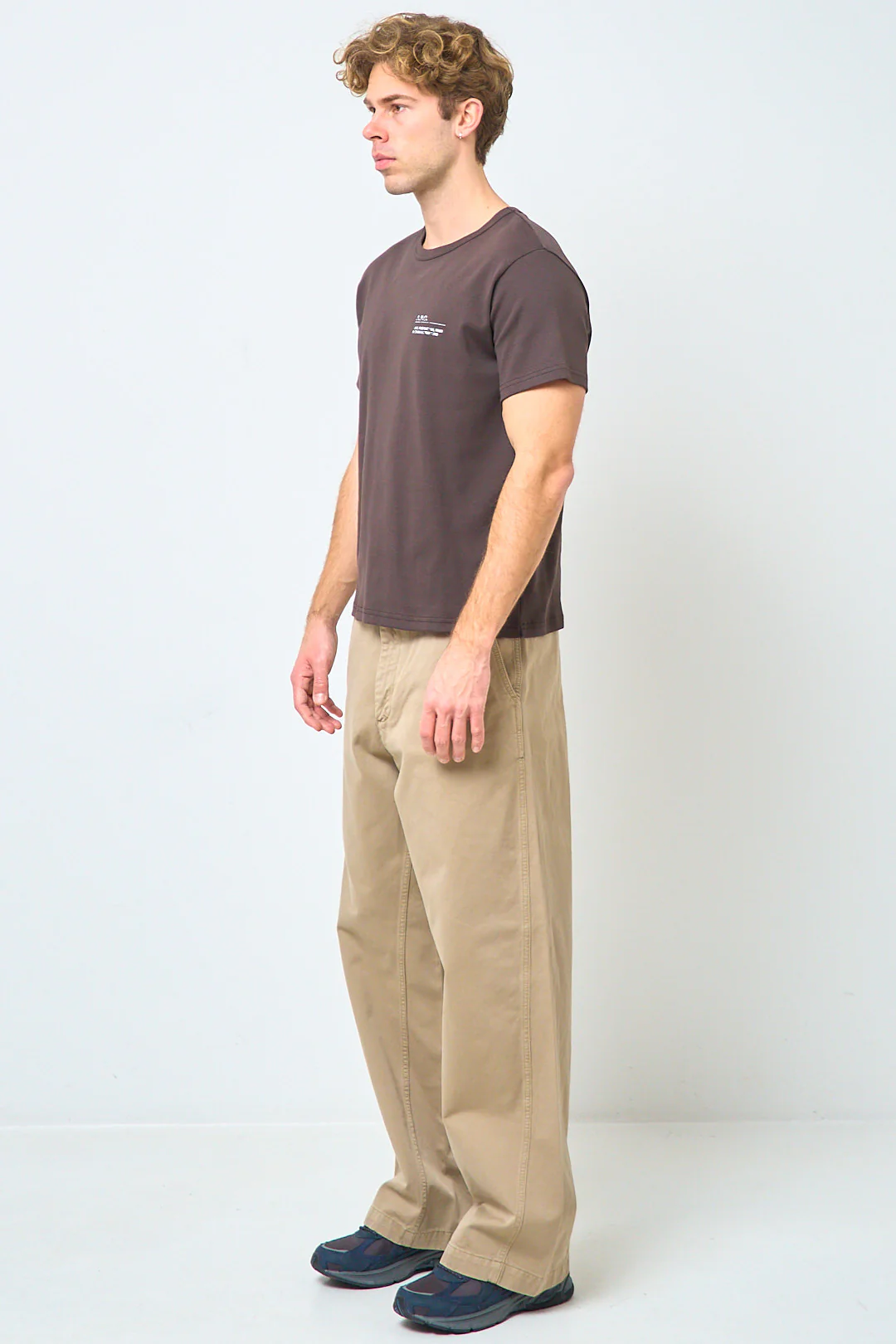 Niclas T-Shirt Brown - Image 3