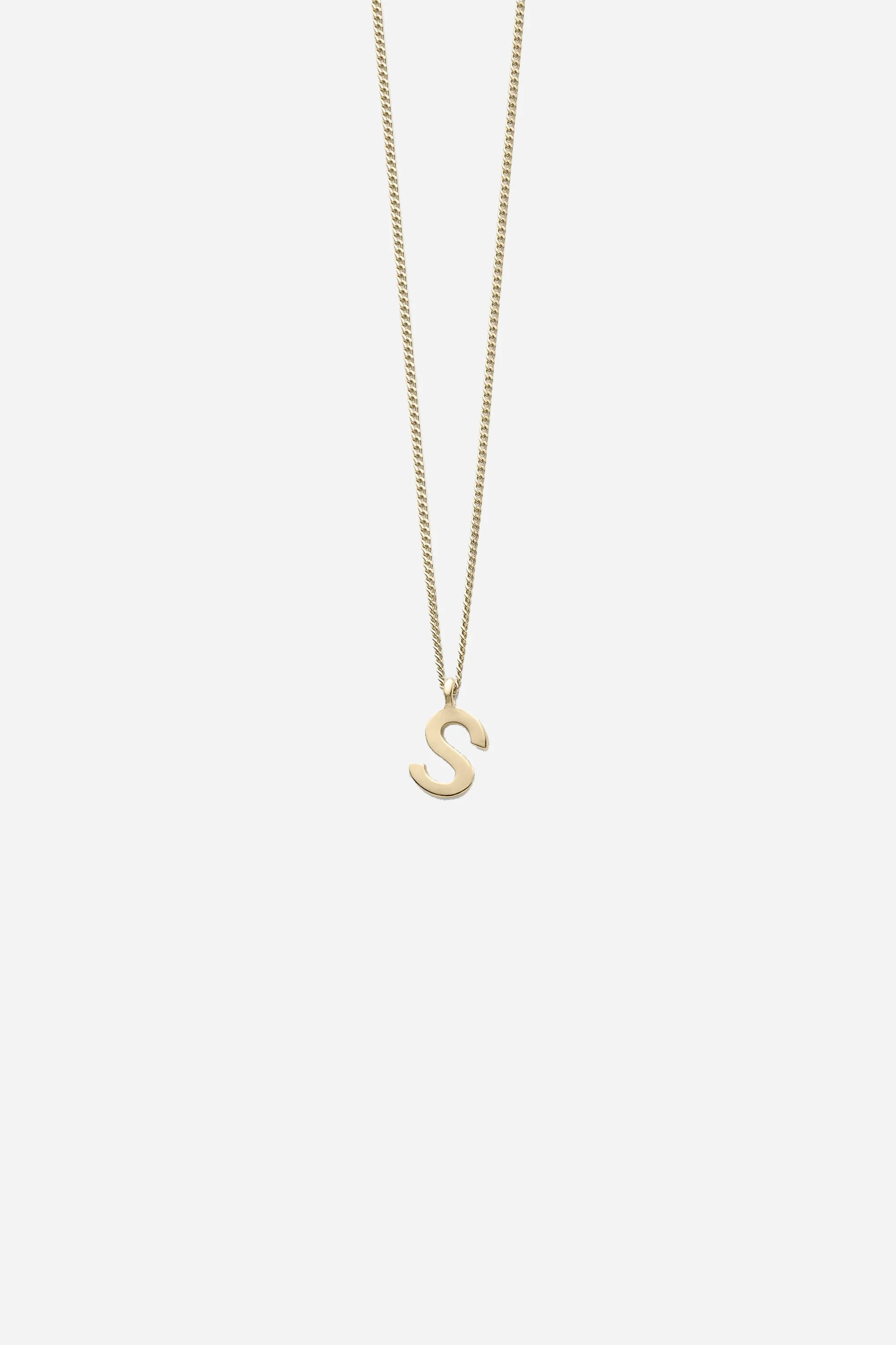 Note S Letter Chain Necklace