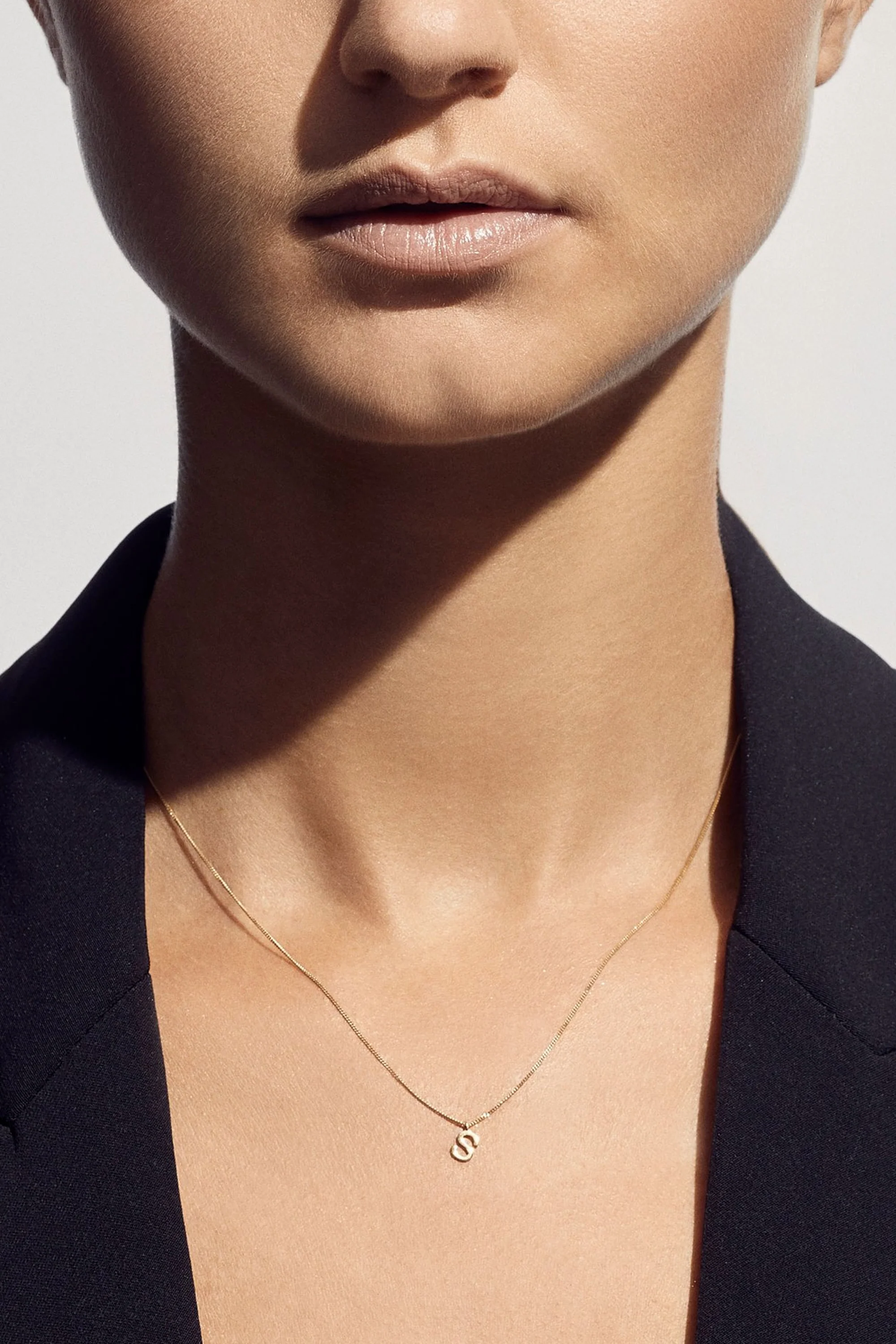 Note S Letter Chain Necklace - Image 2