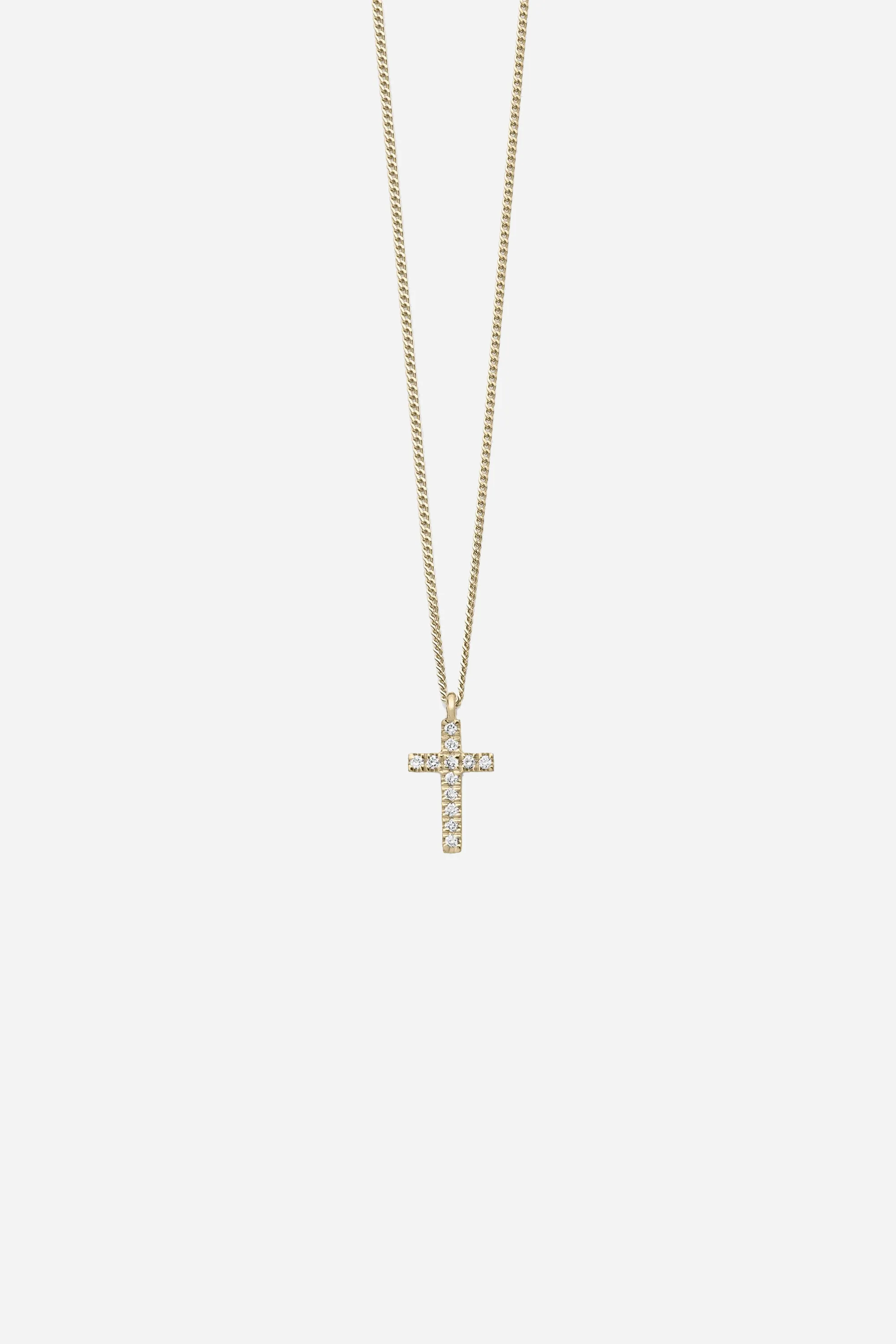 Novo Diamond Cross Chain Necklace