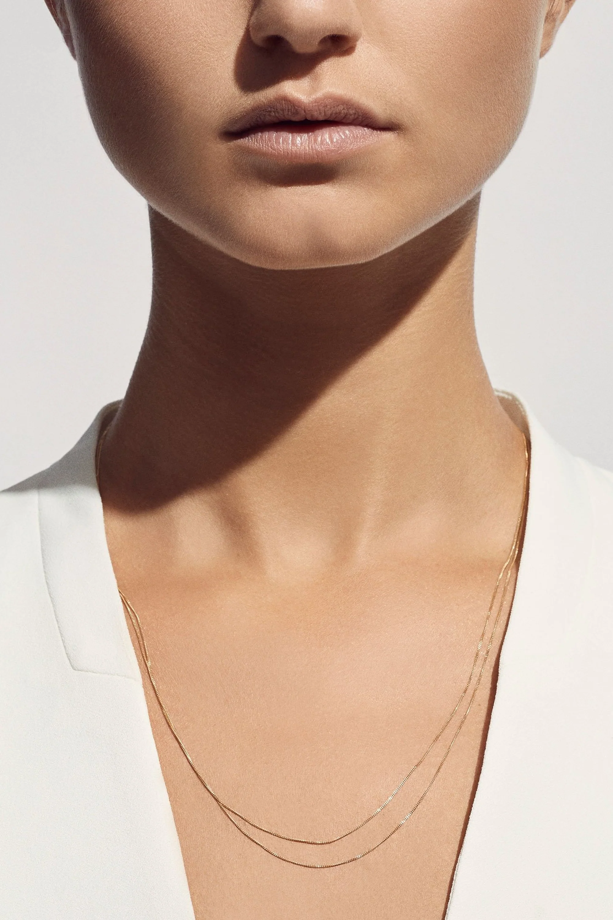 Nude Double Chain Necklace - Image 3