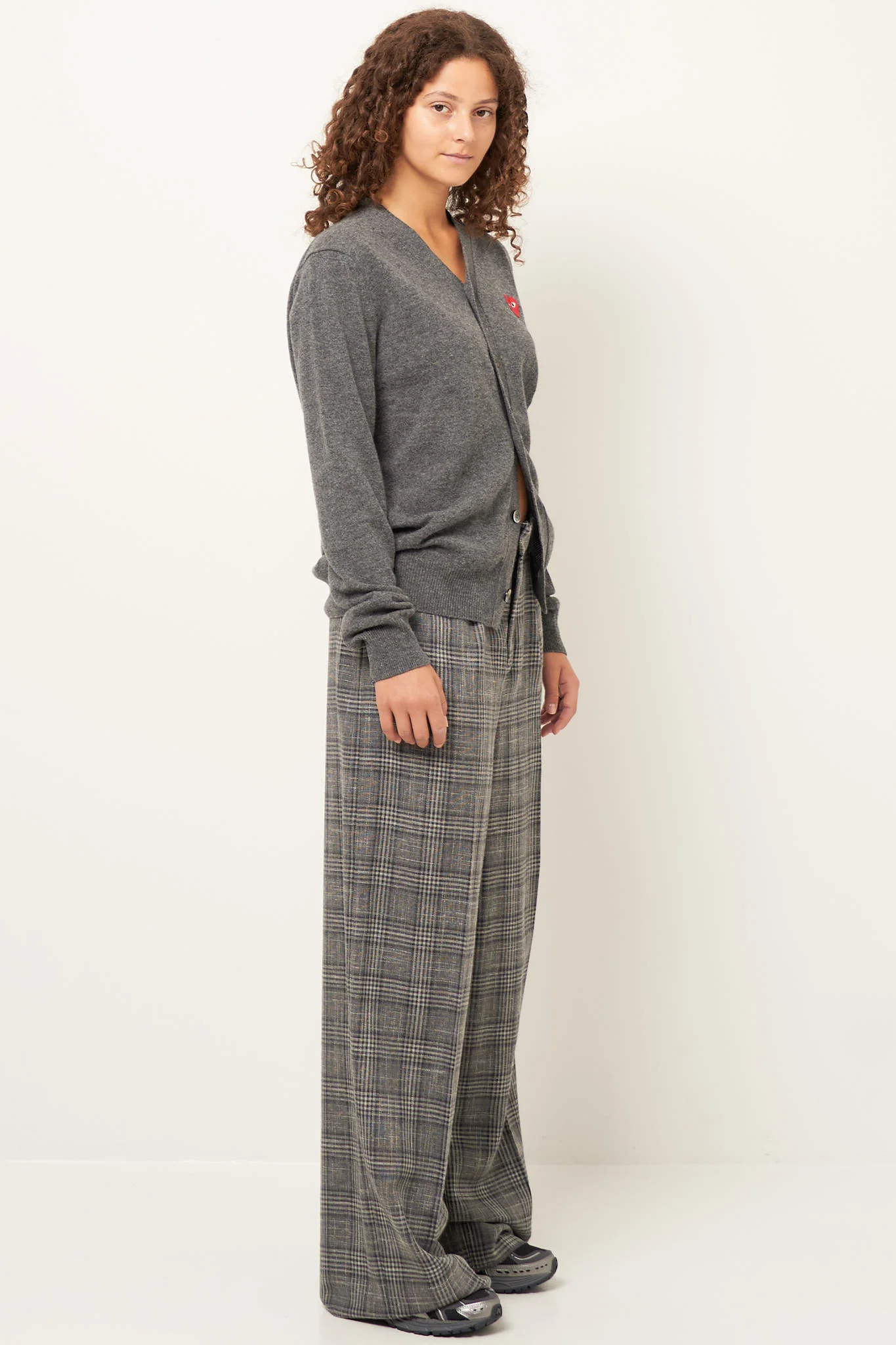 Red Heart Cardigan Grey - Image 3