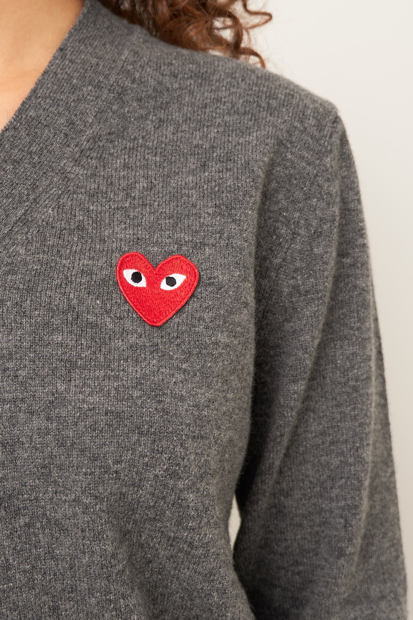 Red Heart Cardigan Grey - Image 4