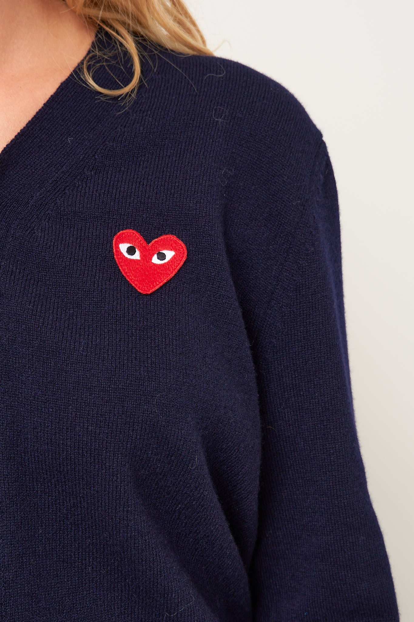 Red Heart Cardigan Navy - Image 3