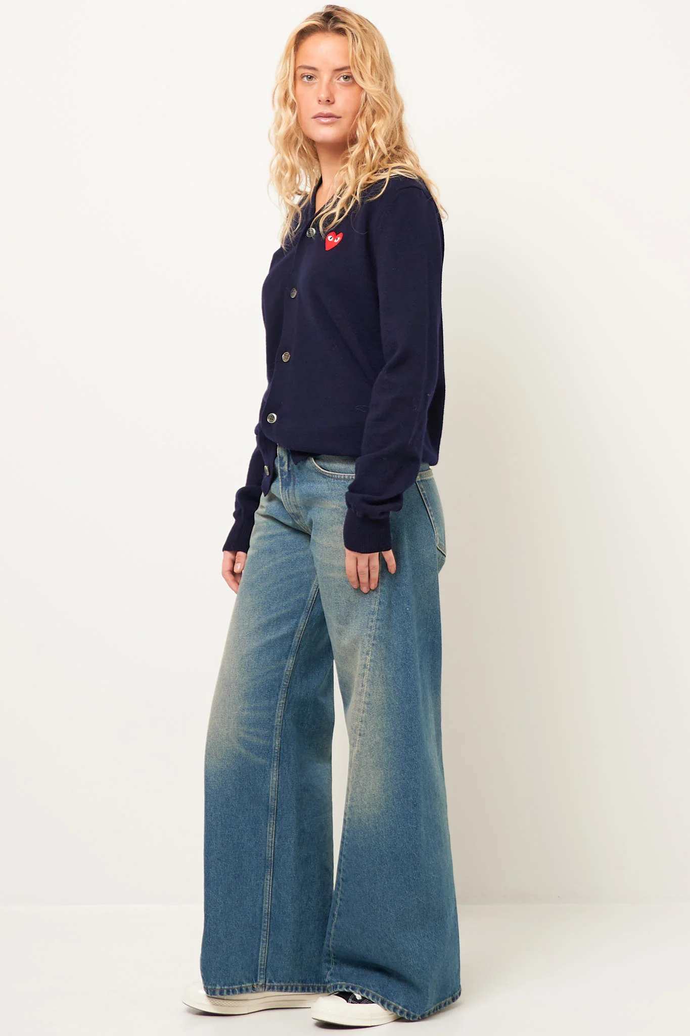 Red Heart Cardigan Navy - Image 4