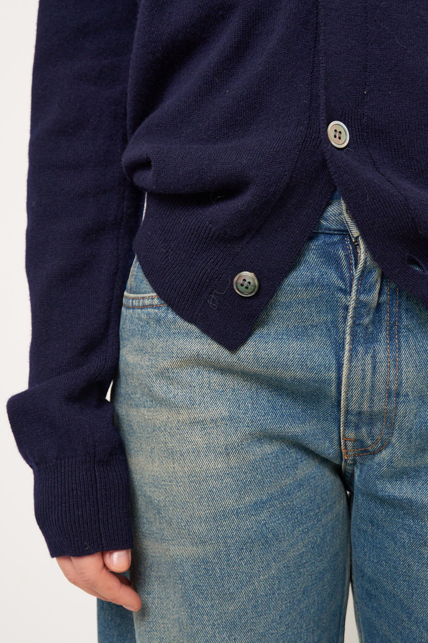 Red Heart Cardigan Navy - Image 5