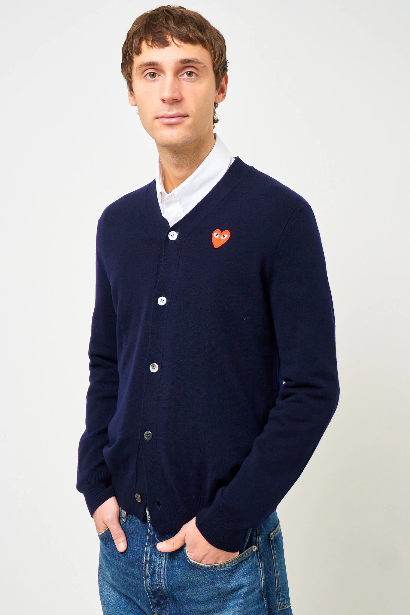 Red Heart Cardigan Navy - Image 7