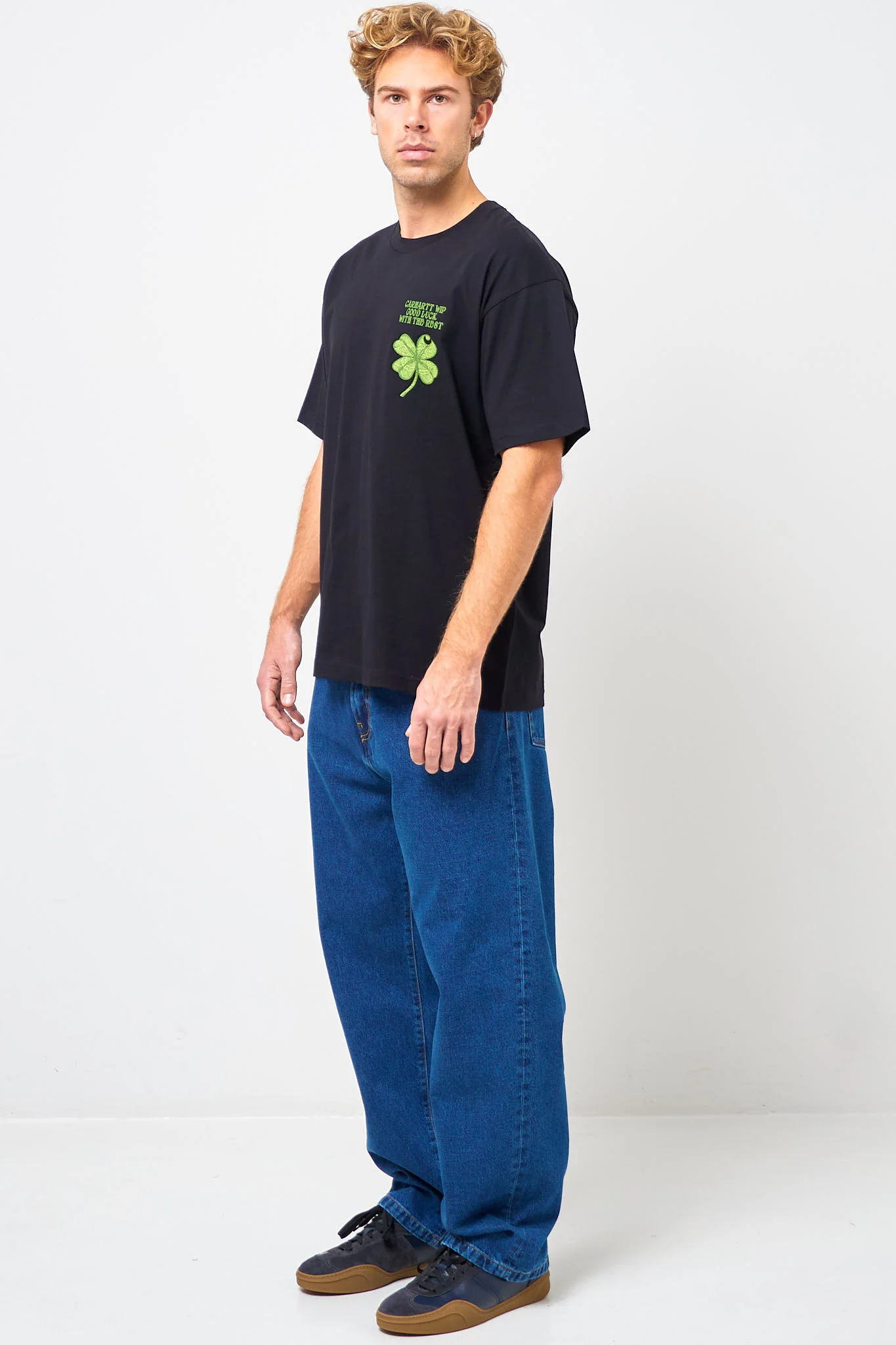 S/S Clover T-Shirt Black - Image 3