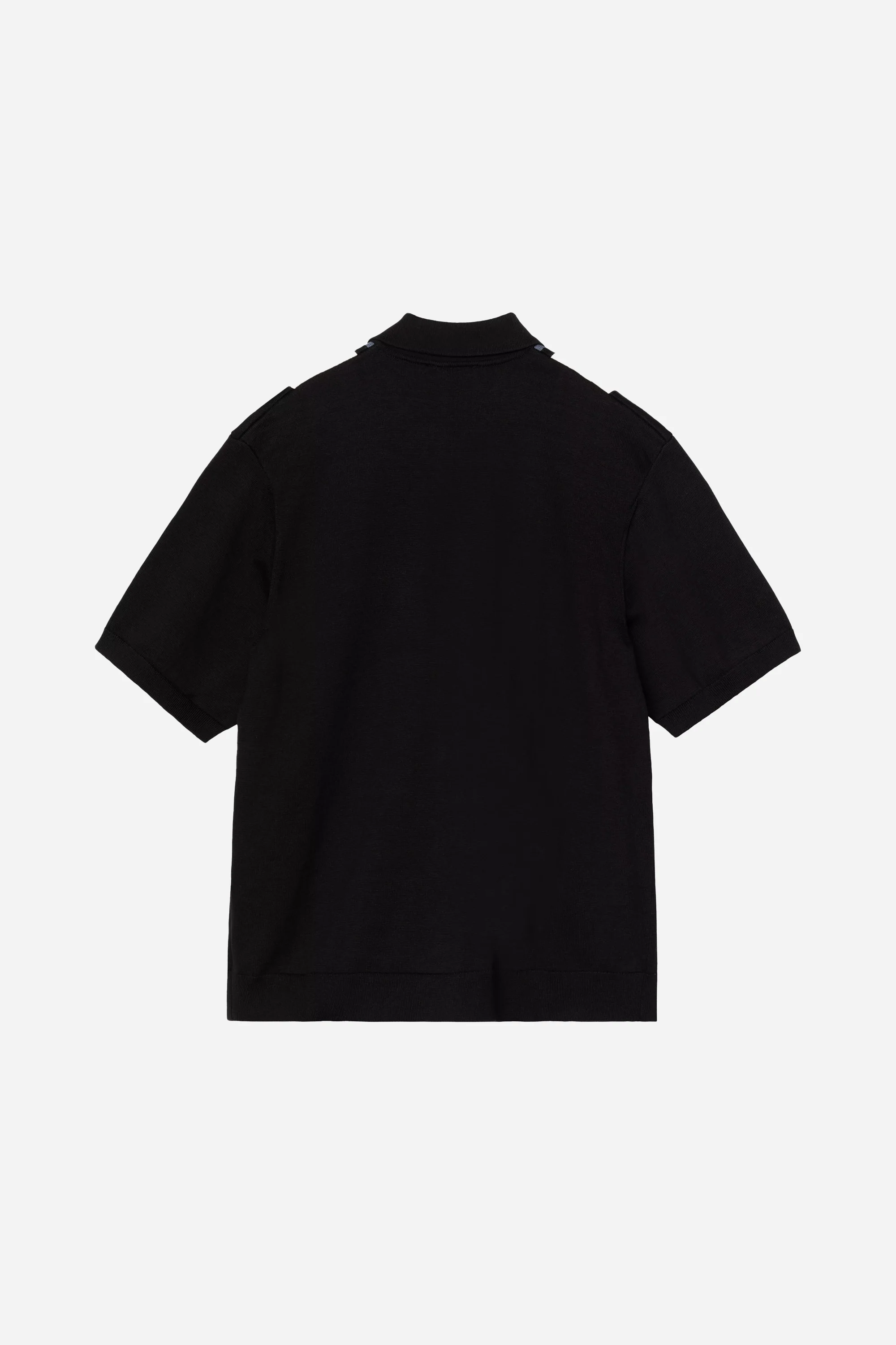S/S Mello Knit Shirt Stripe Black - Image 2