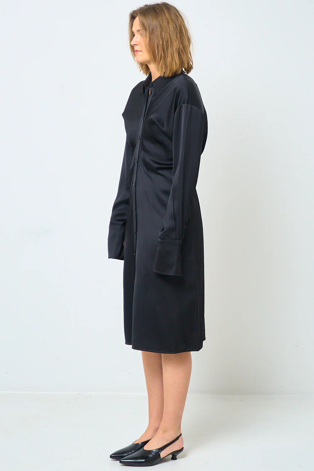 Slouch Shirtdress Black - Image 5