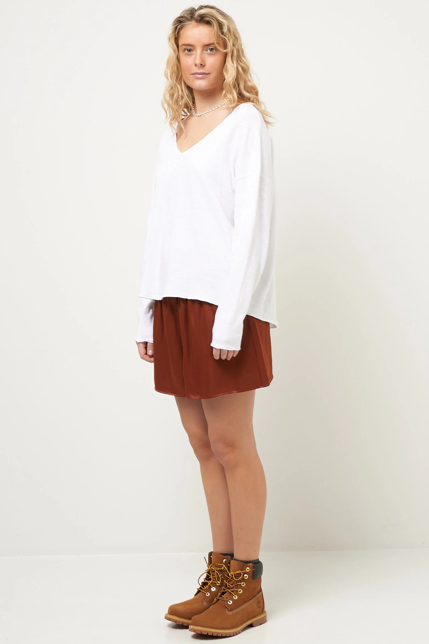 Sonoma L/S V-Neck T-Shirt White - Image 2