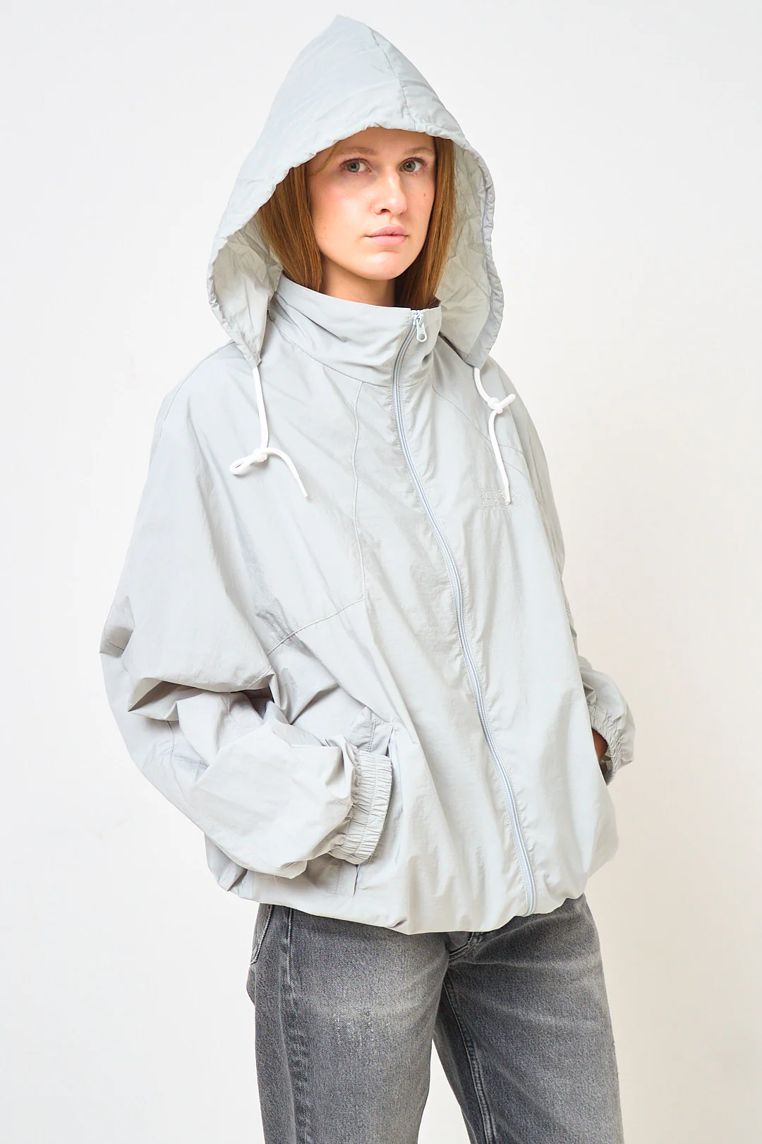 Zip Up Sportsjacket Grey - Image 4
