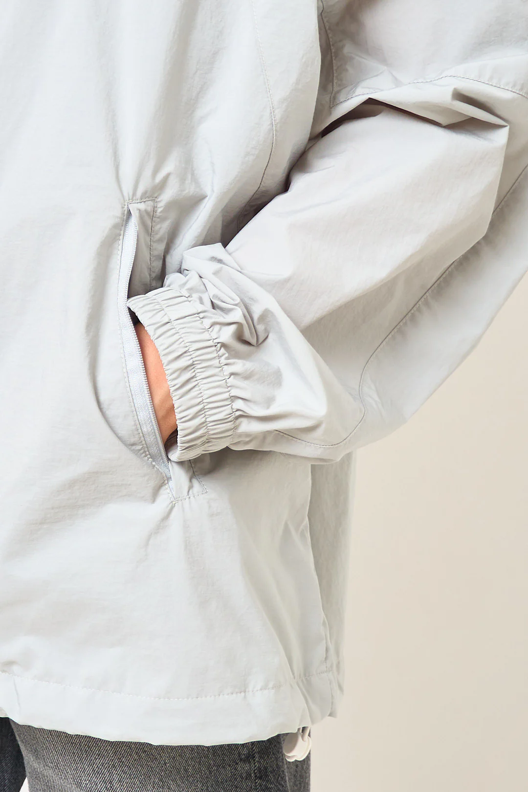Zip Up Sportsjacket Grey - Image 5