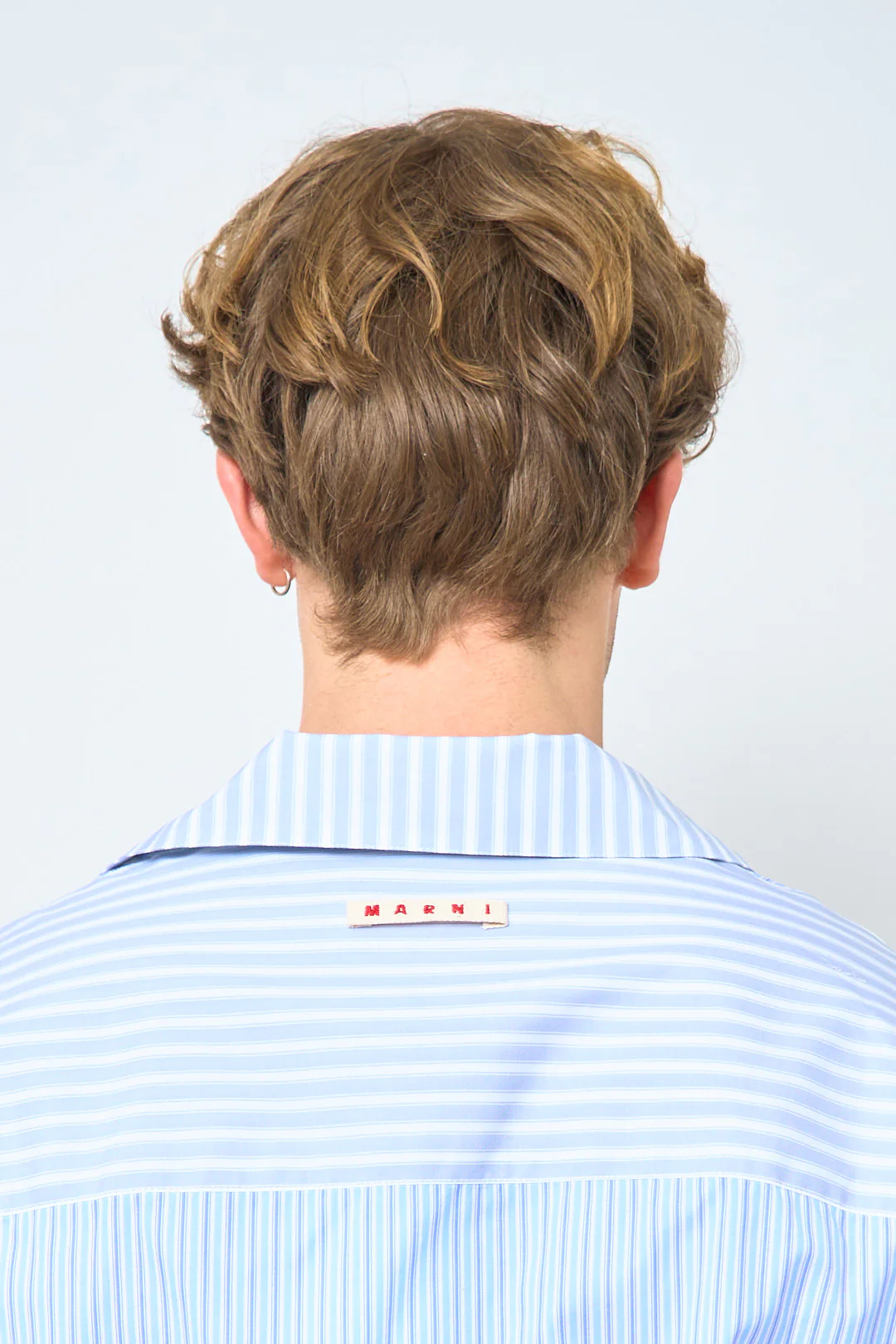 Striped Poplin Shirt Light Blue - Image 2