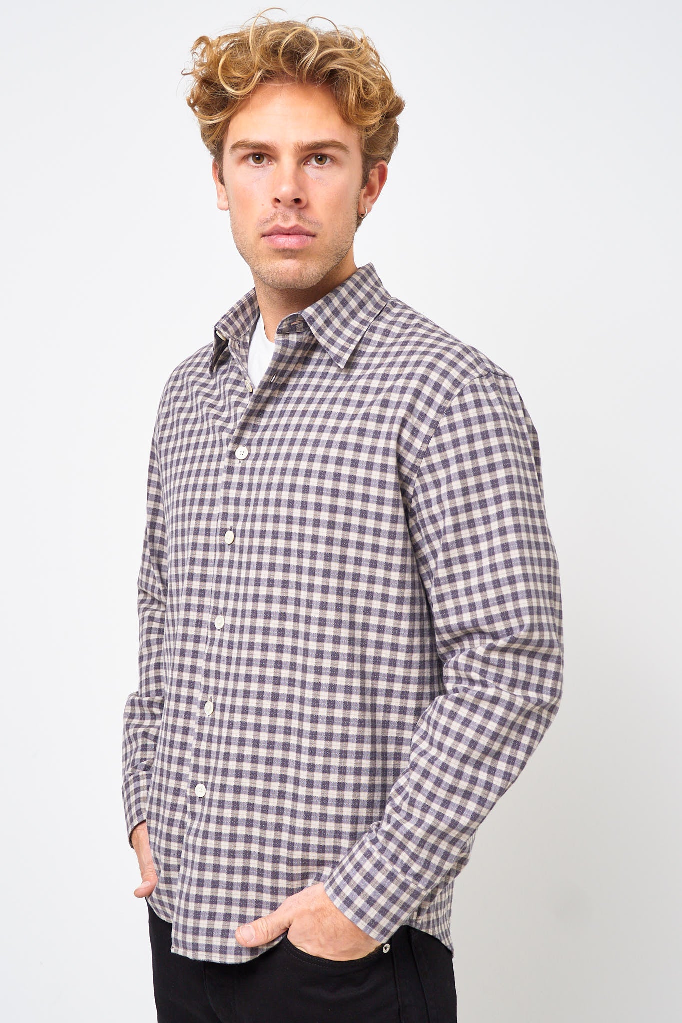 Studio Shirt Dark Sand - Image 4