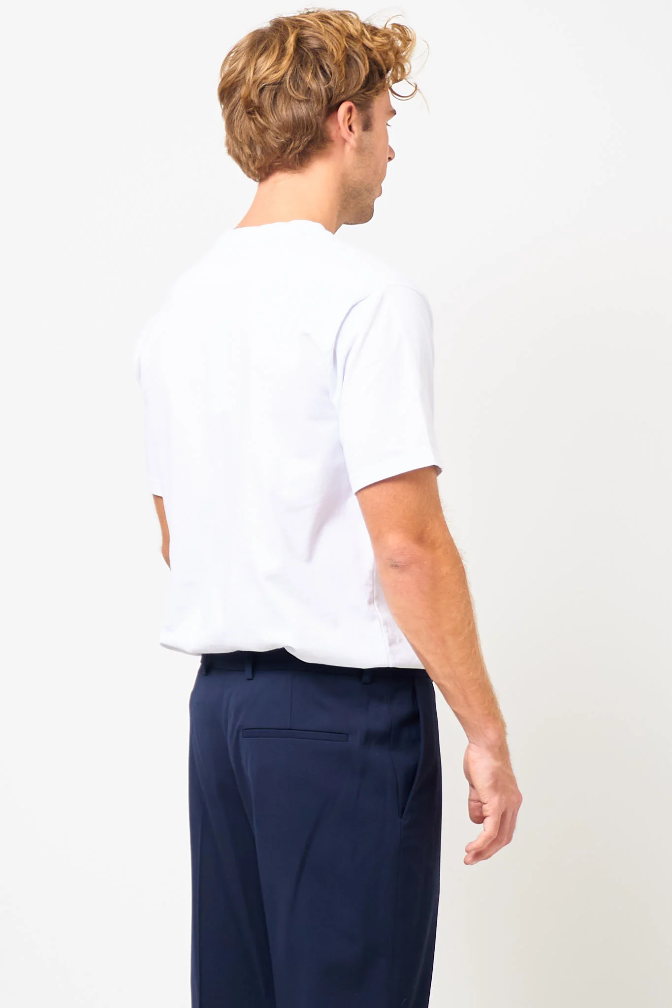 Tailored Trousers Navy - Image 6