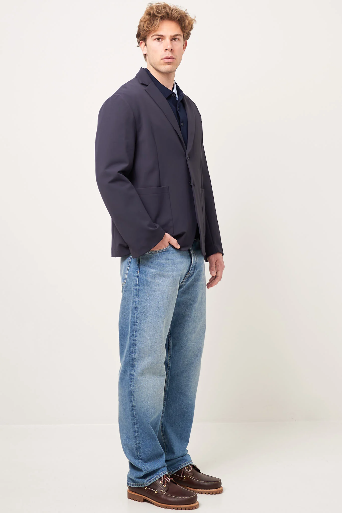 Oscar Tech Suit Jacket Navy - Image 2