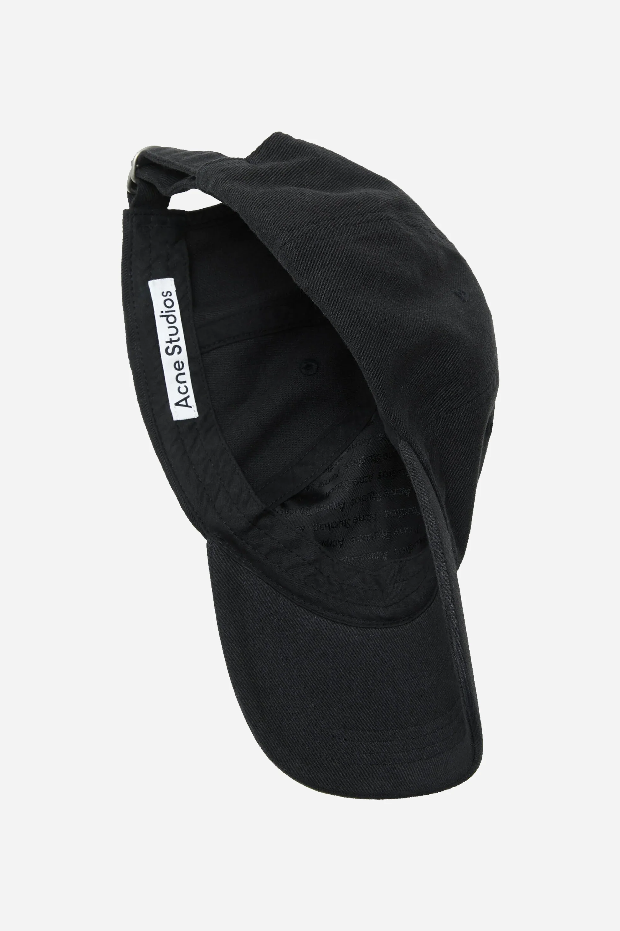 Twill Logo Cap Black - Image 2