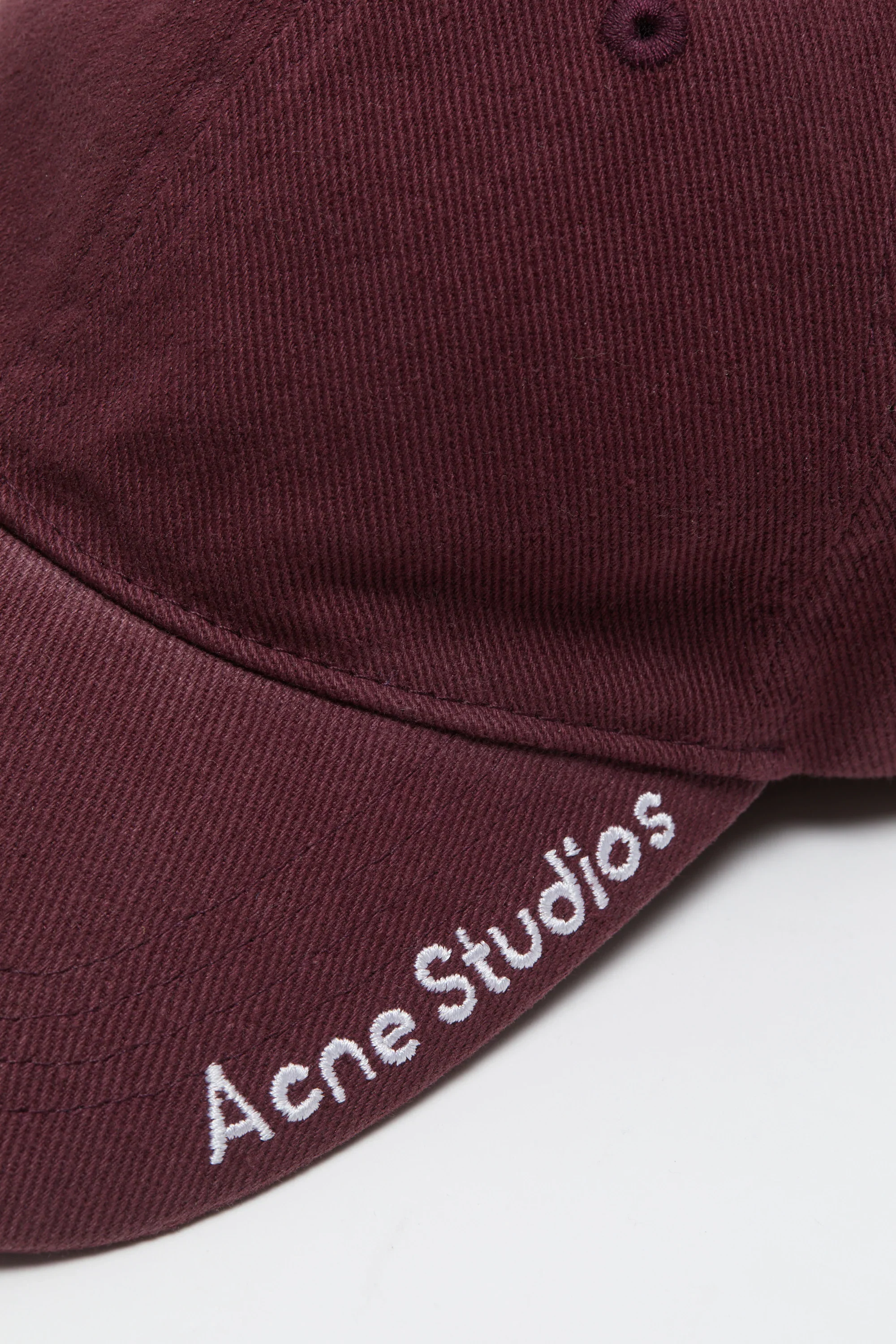 Twill Logo Cap Burgundy - Image 3