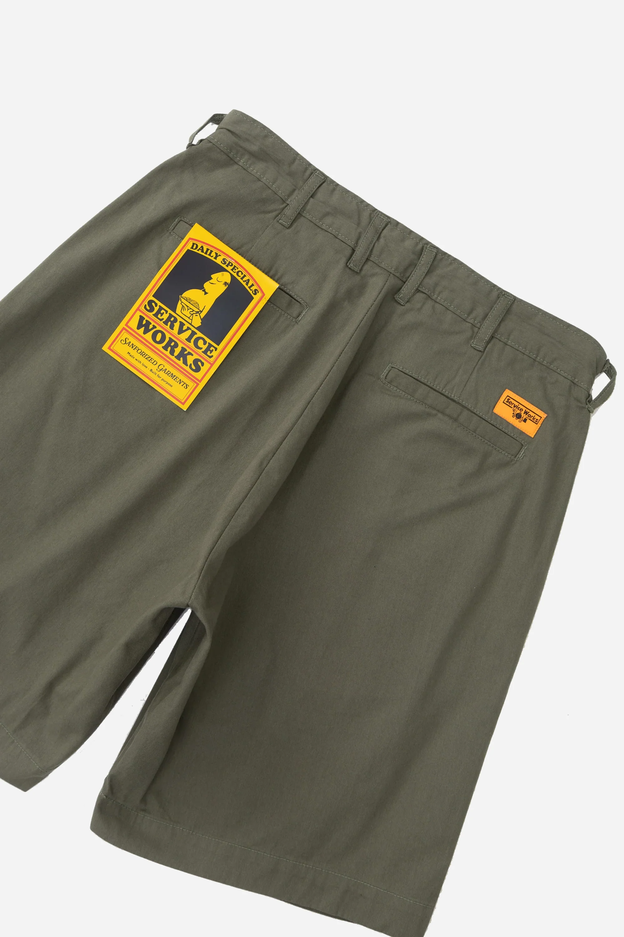 Twill Part Timer Shorts Olive - Image 2