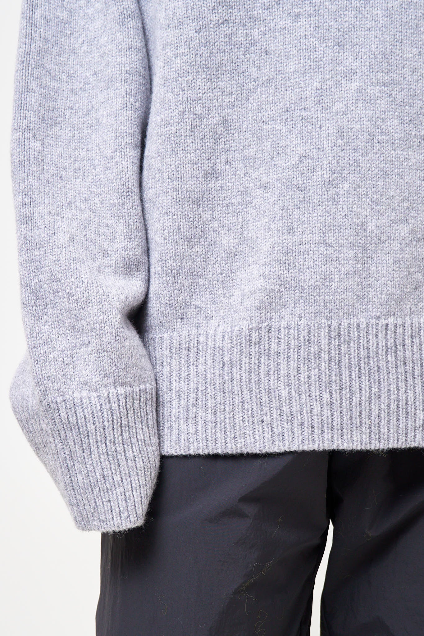 Visse Roll Neck Sweater City Grey - Image 5