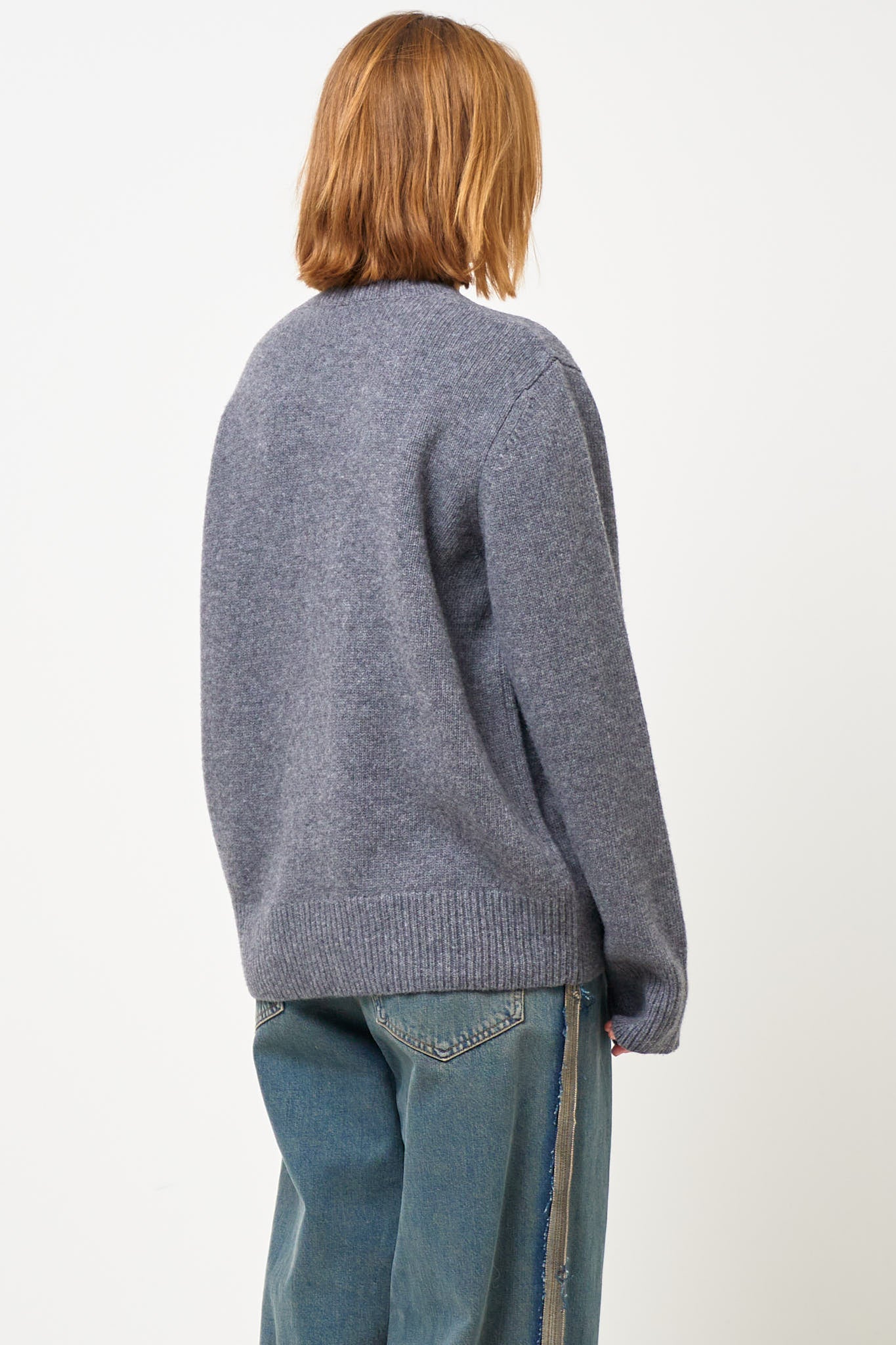 Visse Round Neck Sweater Anthracite Grey - Image 6