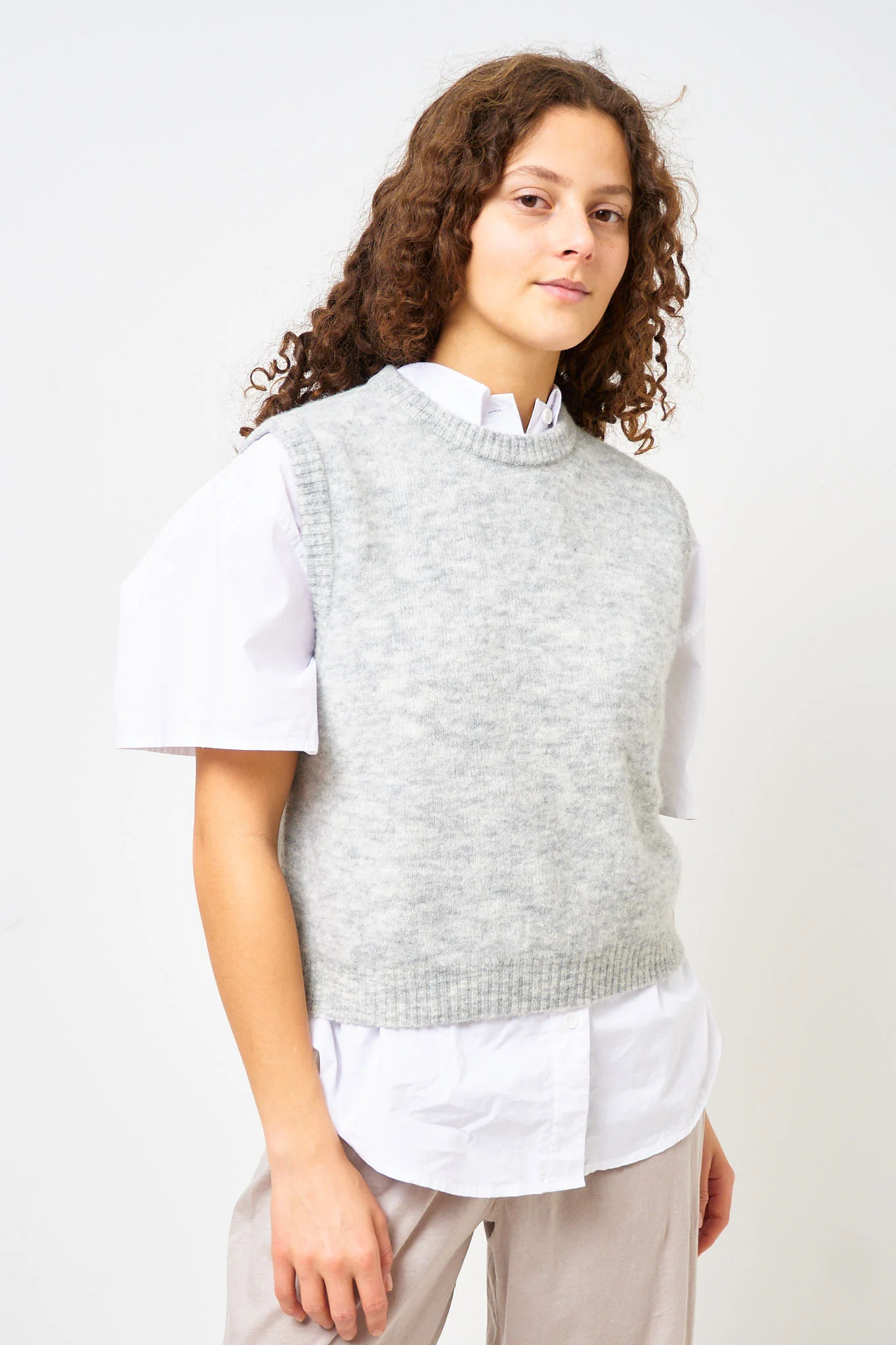 Vitow Jumper Grey Melange - Image 3