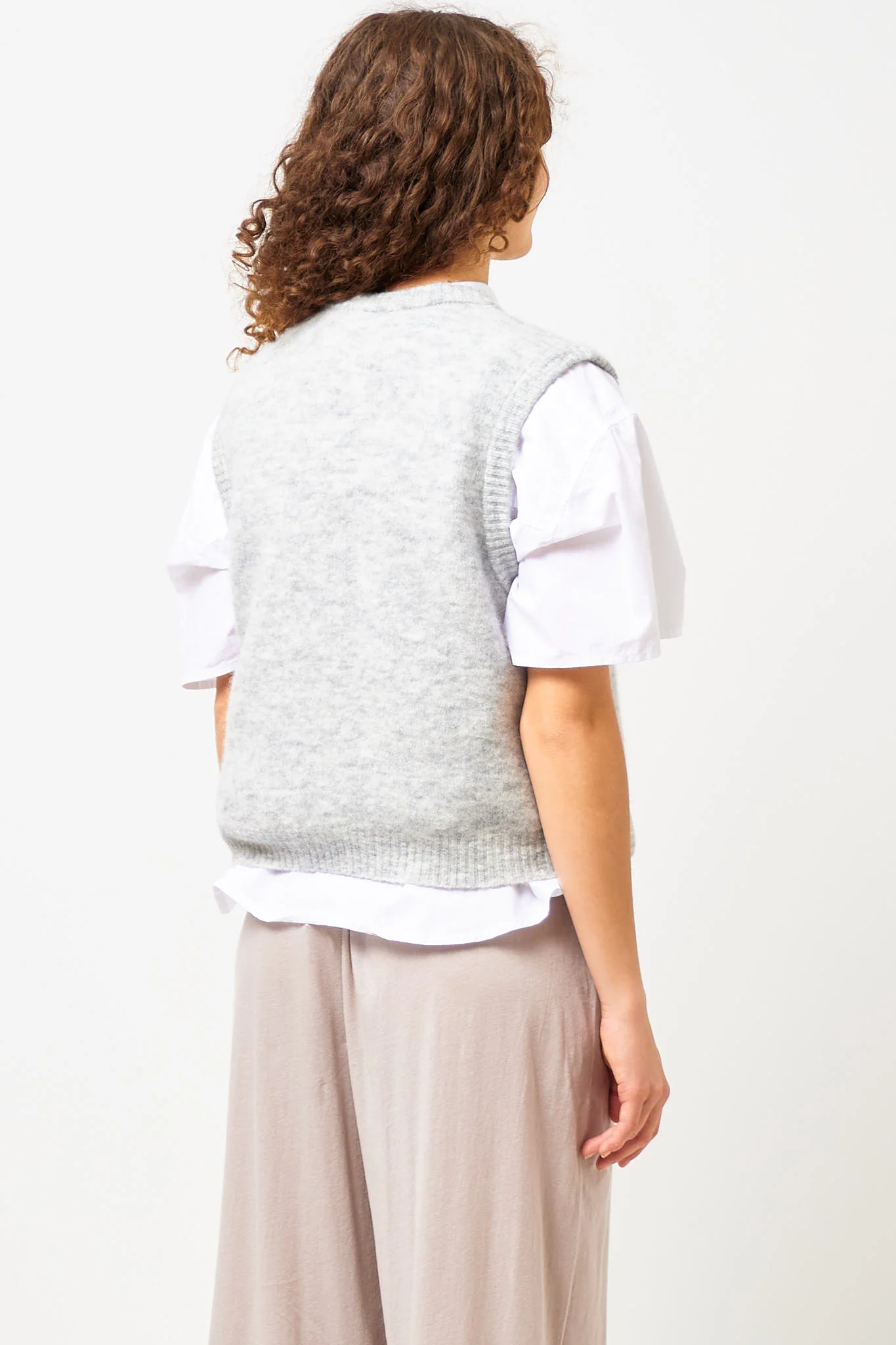Vitow Jumper Grey Melange - Image 4