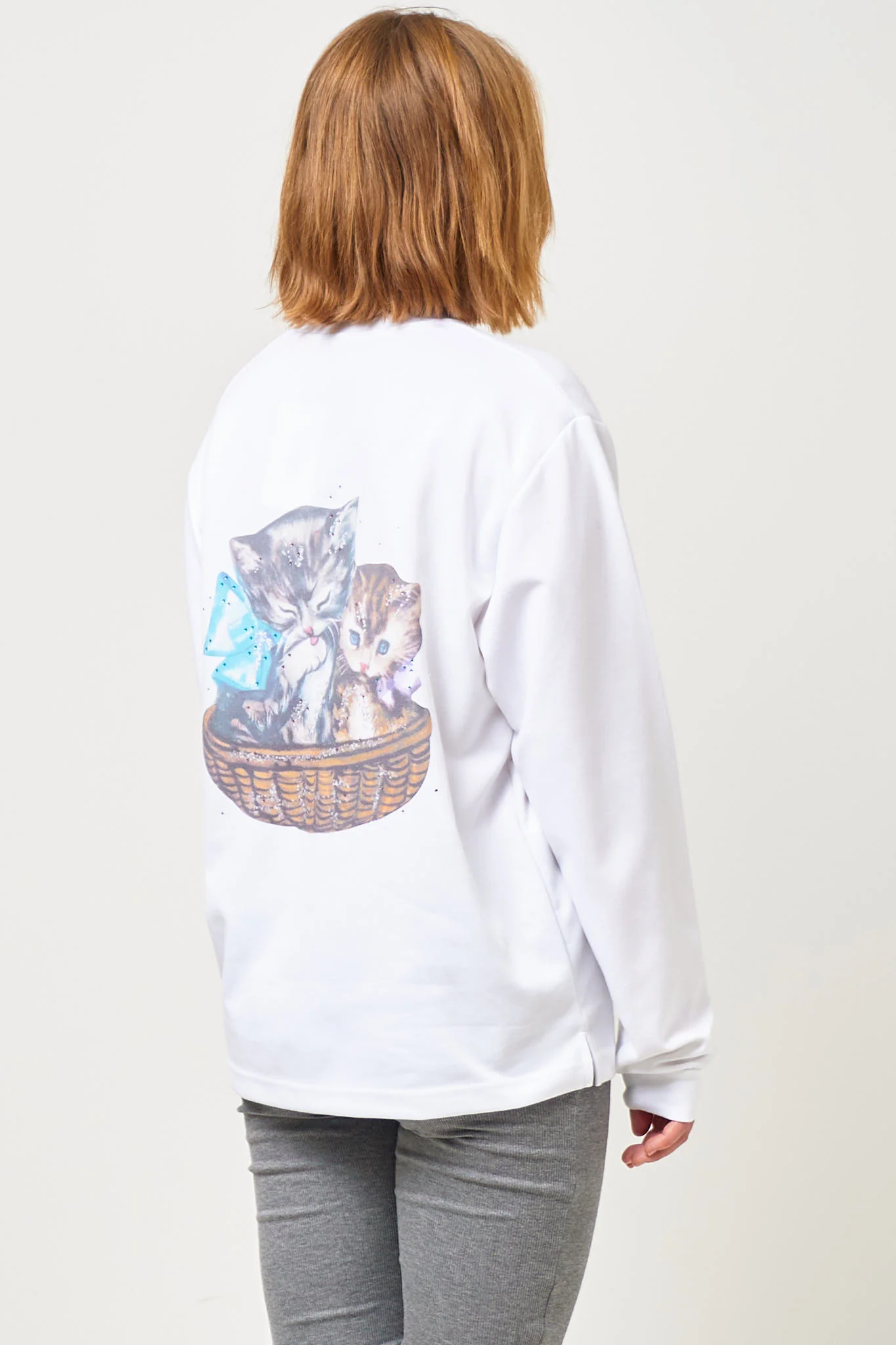 Wanna See My Kitty Cat L/S T-Shirt White - Image 10