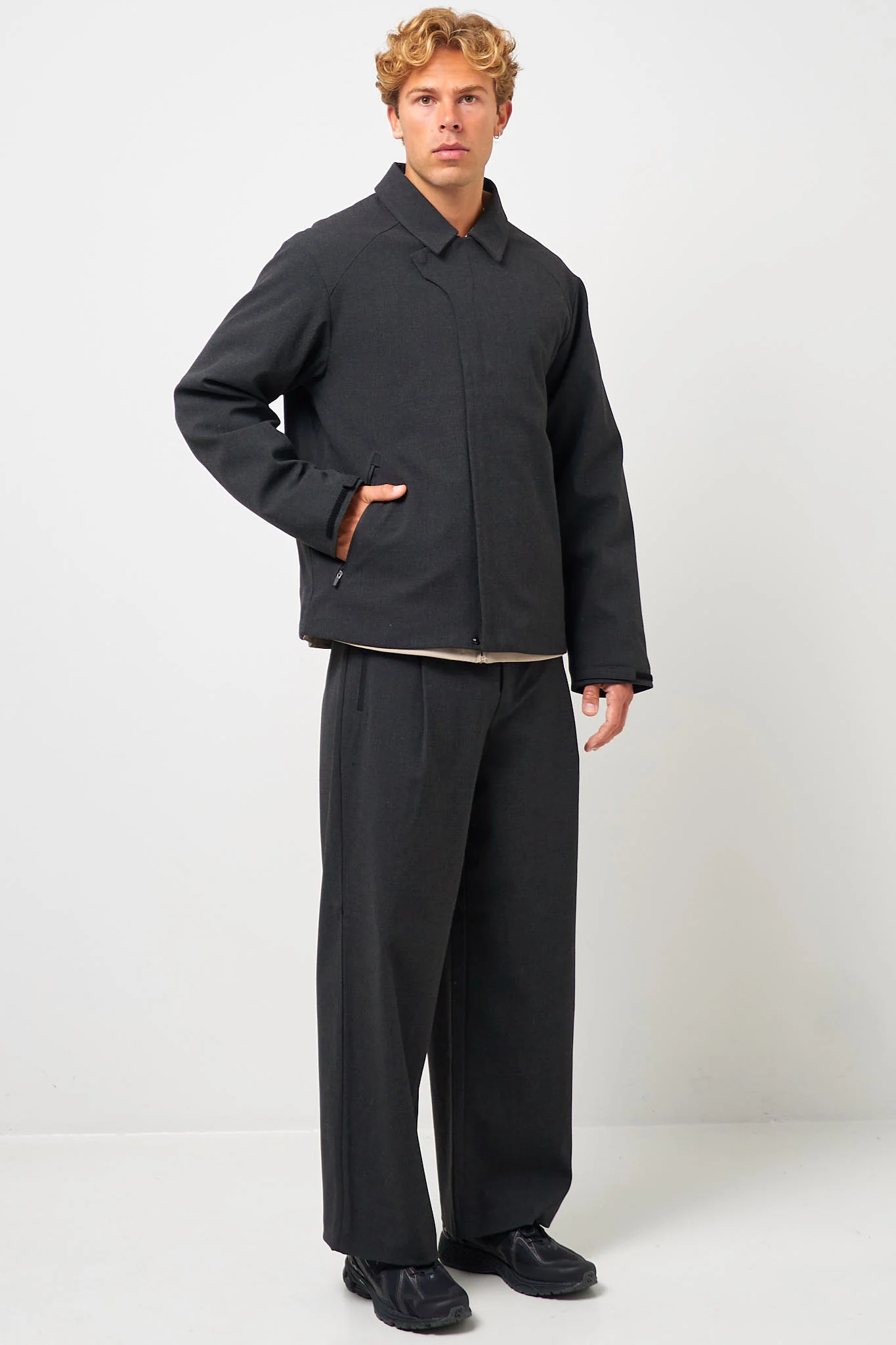 Waypoint Texture Jacket Dark Grey - Image 4