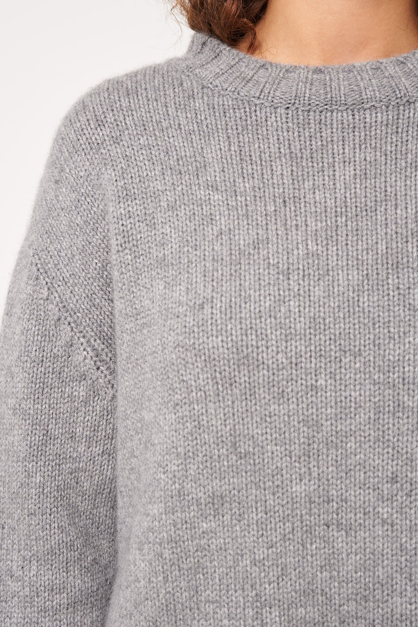 Wega Cashmere Sweater City Grey Melange - Image 4