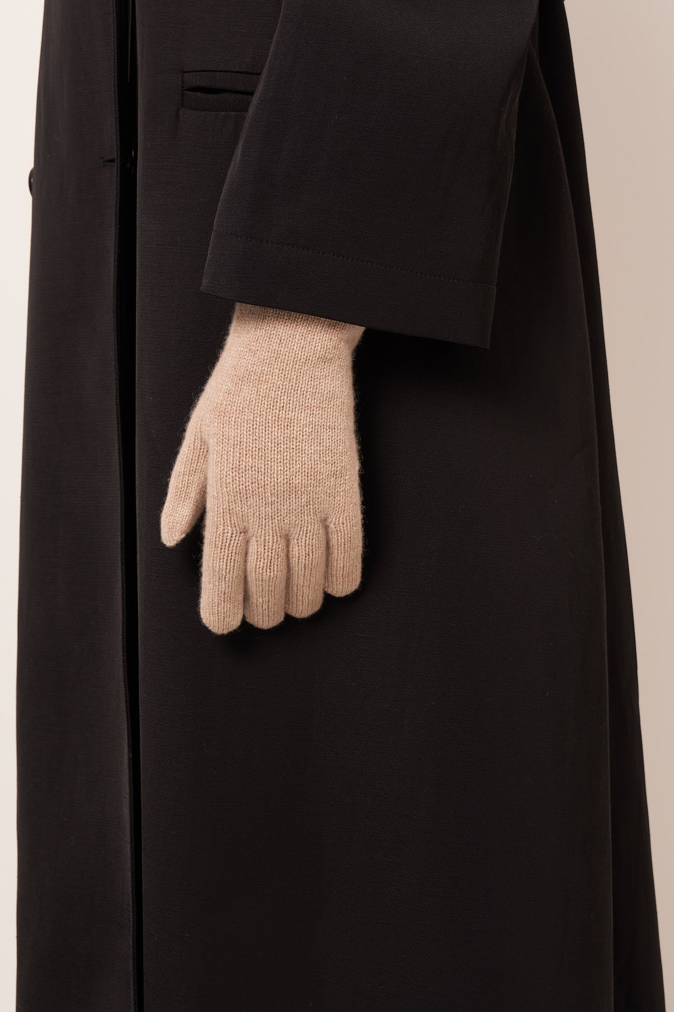 Whitney Cashmere Gloves Beige - Image 3