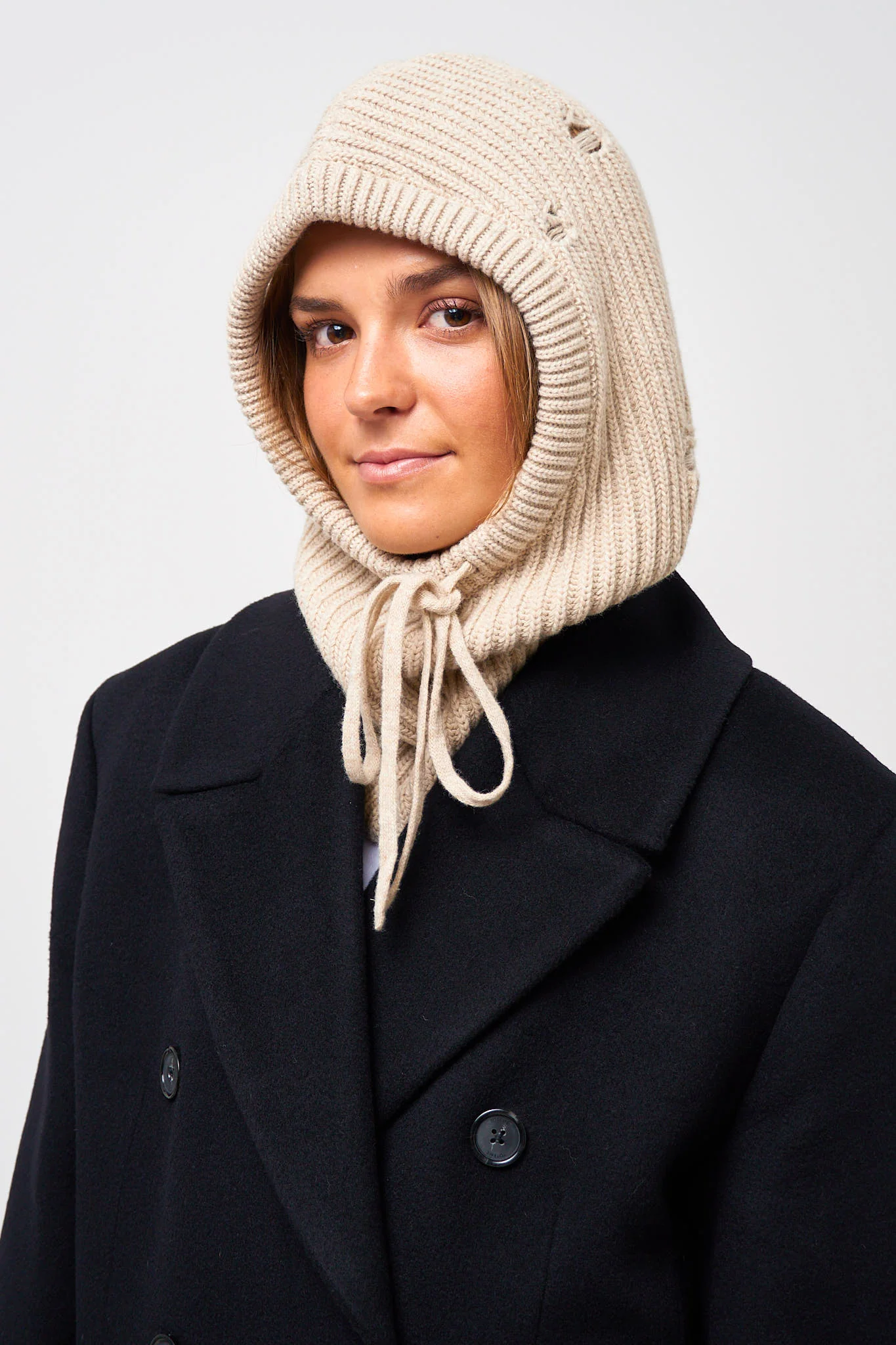 Wool Hood Nude - Image 3