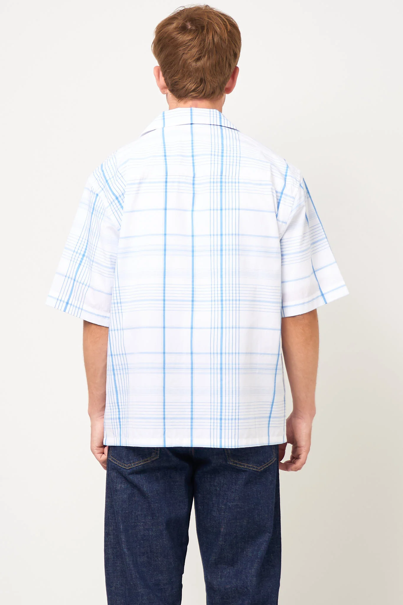 Yarn Dyed Bowling Shirt Lily White - Image 5